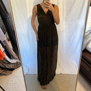Metallic Maxi Dress